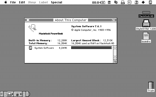 powerbook duo screenshot