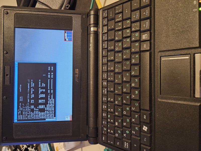 eeepc 701 running openbsd