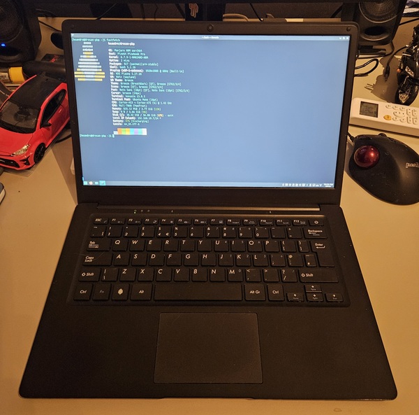 pinebook pro running KDE