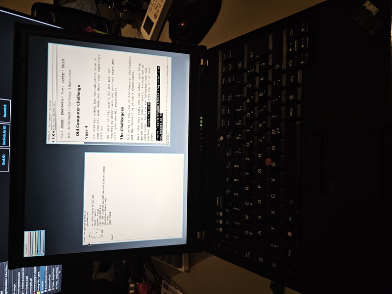 thinkpad t60p running 9front